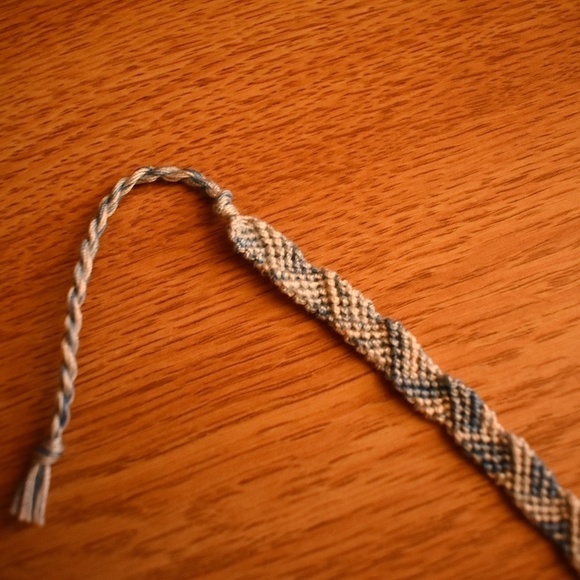 10/$25 Intricate Sky Blue Woven Bracelet - Picture 2 of 3